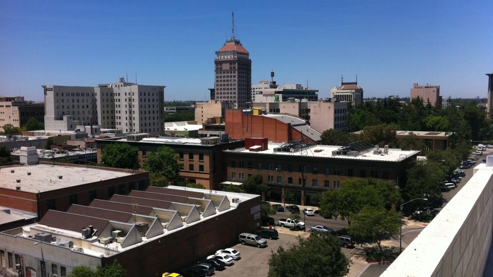 Fresno downtown skyline