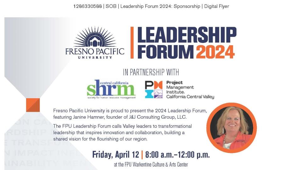 Graphic on Leadership Forum with information included in the article.