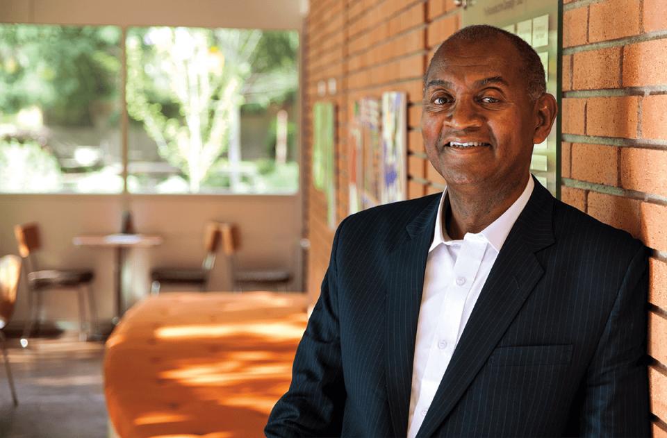 President Joseph Jones photographed in Charlotte's Café