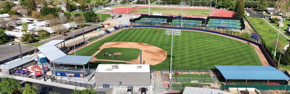 The baseball diamond