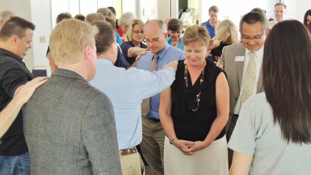Colleagues gather to honor Steele