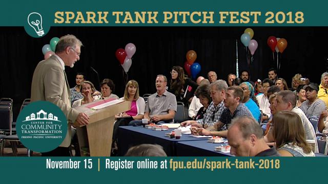 Randy White speaks to participants at the 2017 Spark Tank Pitch Fest