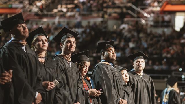 Graduates of Fresno Pacific University at commencement