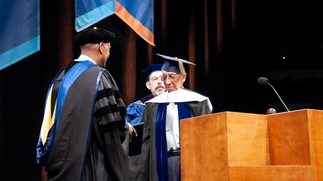 Dr. Marius receives his honorary doctorate 