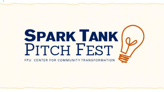 Spark Tank Pitch Fest Logo including light bulb