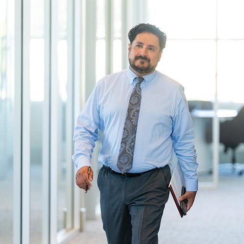 Photo of Michael Manjarrez walking