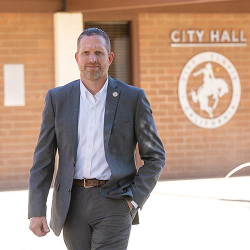 Image of Andy Haussler walking