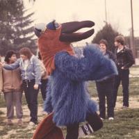 Photo of a previous Sunbird mascot